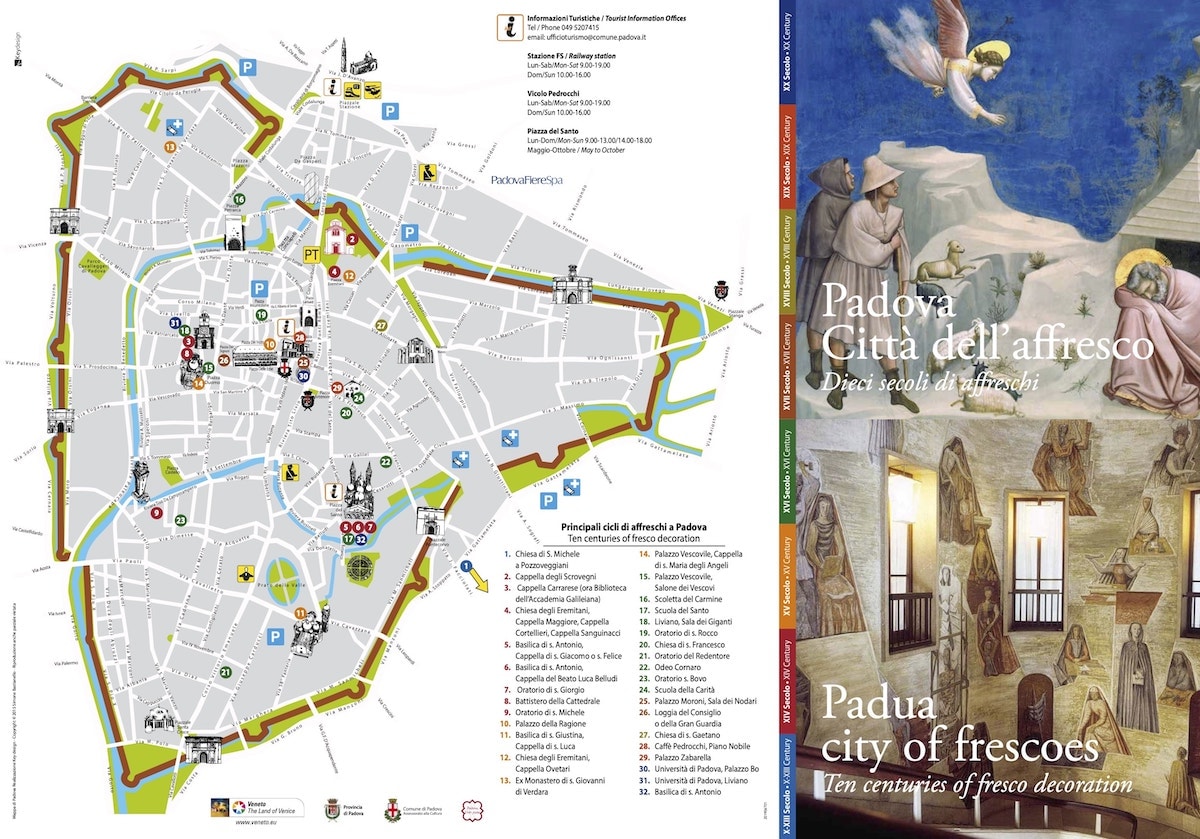 tourist map of padua italy